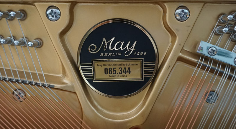 May Klavier Seriennummer 85344 Made in China